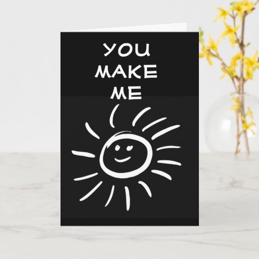 **Y0U MAAKT ME KLEIN** ELK MINUUT/ELKE DAG KAART (Gele Bloem)