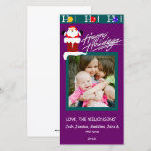 Y2 Kaarten van de Foto van Kerstmis van het (Voorkant / Achterkant)