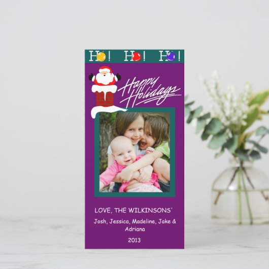 Y2 Kaarten van de Foto van Kerstmis van het (Staand voorkant)