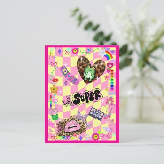 Y2Kかわいい♡ BRIEFKAART (Staand voorkant)