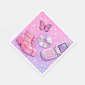 Y2K 2000 's Party Napkin Servet (Hoek)