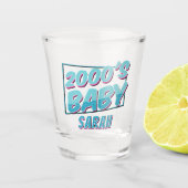 Y2K 2000's Baby Nostalgic Throwback Shot Glass Glas (Voorkant)