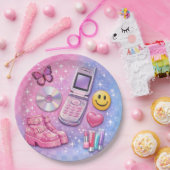 Y2K 2000's Party Plate Papieren Bordje (Feest)