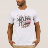 Y2K 90s alternatieve oogmake-up euro zachte grunge T-shirt (Voorkant)