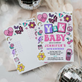 Y2K 90s Disco 30e verjaardagsfeestje Kaart