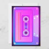 Y2k 90's Paarse Vaporwave Cassette Birthday Party Kaart (Achterkant)