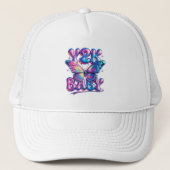 Y2K Baby Chrome Vlinder Hoed Trucker Pet (Voorkant)