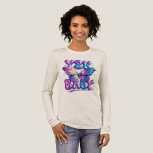 Y2K Baby Chrome Vlinder Tri-Blend T-shirt