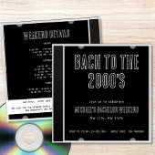 Y2K Bach naar het 2000s CD Hoesje Bachelor Weekend Kaart
