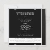 Y2K Bach naar het 2000s CD Hoesje Bachelor Weekend Kaart (Achterkant)