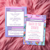 Y2K Bachelorette Weekend Bach naar de jaren 2000 Kaart
