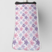 Y2K Bloem Naadloos Patroon Golfheadcover (Draai 90)