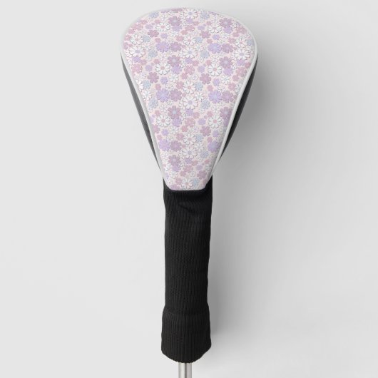 Y2K-bloempatroon Golfheadcover (Voorkant)