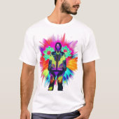 Y2K Bloom: Techwear ontmoet luminescente Natuur T-shirt (Voorkant)