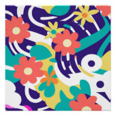 Y2K Bold Wildflower Levendige Nostalgische Spring  Perfect Poster (Voorkant)