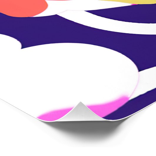 Y2K Bold Wildflower Levendige Nostalgische Spring  Perfect Poster (Hoek)