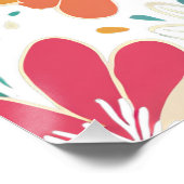 Y2K Bold Wildflower Levendige Nostalgische Spring  Perfect Poster (Hoek)