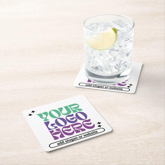 Y2k Business Logo Retrowave Cute Stars Kartonnen Onderzetters (Insitu)