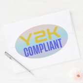 Y2K-conform Ovale Sticker (Envelop)