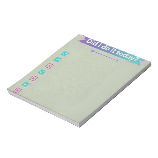 Y2K Cyber Esthetische Dagelijkse Gewoonte Tracker  Notitieblok (Linkerzijde)