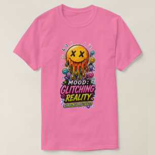 Y2K Cyber Glitch Esthetisch T-shirt