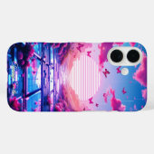 Y2K Cybercore Vaporwave Esthetische Holografische  Case-Mate iPhone Case (Achterkant (horizontaal))