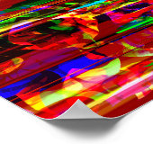 Y2K Cyberpunk Tech Modulaire Gesynthetiseerde graf Poster (Hoek)