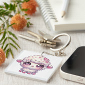 Y2K dolly glitter glamour schapen Sleutelhanger (Voorkant Rechts)