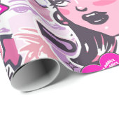 Y2K Drama Addict Collage Wrapping Paper Cadeaupapier (Rol Hoek)