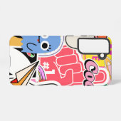 Y2K esthetische koele Stickers Samsung Galaxy Hoesje (Achterkant horizontaal)