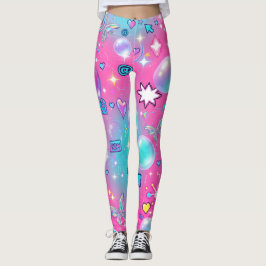 Y2K Esthetische Naadloze Retro Patroon Leggings
