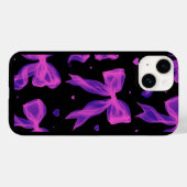 Y2K esthetische paarse strik lint zwarte iPhone ho Case-Mate iPhone Case (Achterkant (horizontaal))