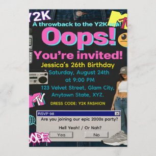 Y2K-feest Kaart