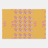 Y2K Flip Telefoons Hartpatroon Inpakpapier Vel (Voorkant 3)