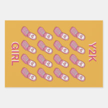 Y2K Flip Telefoons Hartpatroon