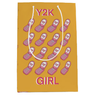 Y2K Flip Telefoons Hartpatroon Medium Cadeauzakje