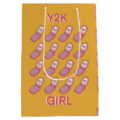 Y2K Flip Telefoons Hartpatroon Medium Cadeauzakje (Achterkant)