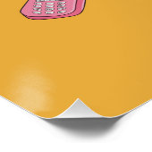 Y2K Flip Telefoons Hartpatroon Perfect Poster (Hoek)