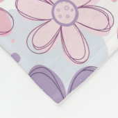 Y2K Flower Seamless Pattern Fleece Deken (Hoek)