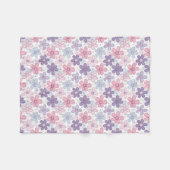 Y2K Flower Seamless Pattern Fleece Deken (Voorkant (Horizontaal))