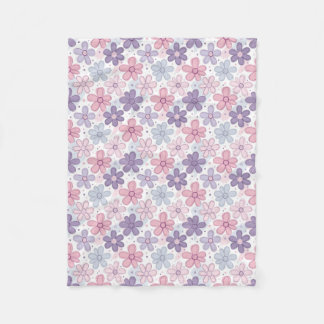 Y2K Flower Seamless Pattern Fleece Deken