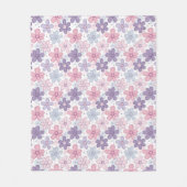 Y2K Flower Seamless Pattern Fleece Deken (Voorkant)