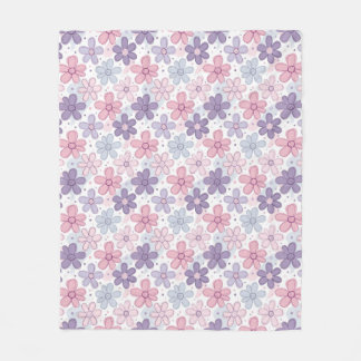 Y2K Flower Seamless Pattern Fleece Deken
