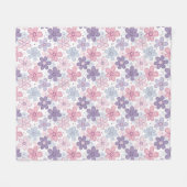 Y2K Flower Seamless Pattern Fleece Deken (Voorkant (Horizontaal))