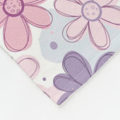 Y2K Flower Seamless Pattern Fleece Deken (Hoek)