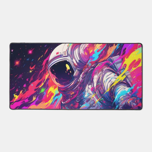 Y2K Galaxy Astronaut voor Gamers Bureaumat (Voorkant)