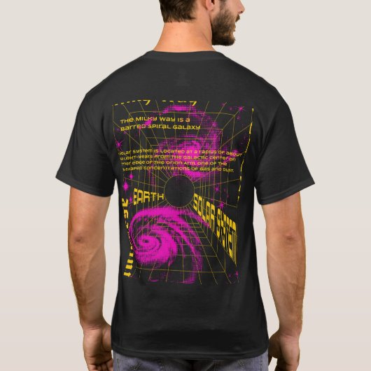 Y2K Galaxy-ontwerp T-shirt (Achterkant)