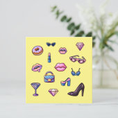 Y2K glamour meisje set Kaart (Staand voorkant)