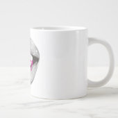 Y2K Glossy Lips Mug – Retro Bratz-Inspired  Grote Koffiekop (Rechts)
