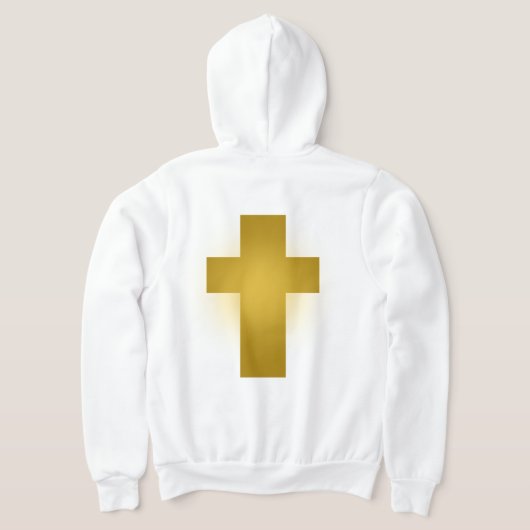 Y2K Golden Cross Hoodie (Laag Achter)
